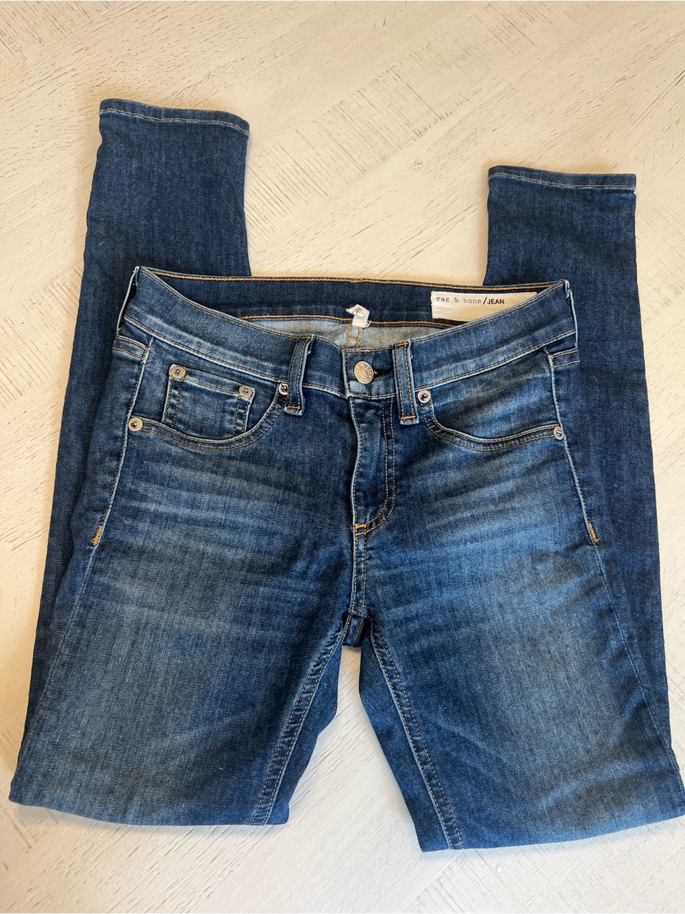 rag & bone Indigo Skinny Jeans - Picture 3 of 6